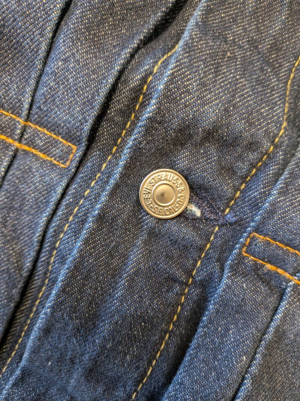Levi's Type II Trucker Denim Jacket Relaxed Oversized Fit Blue XL - Picture 8 of 9